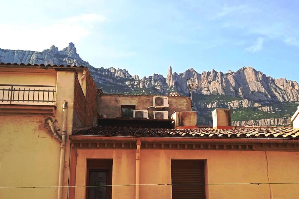 Piso Con Desayuno Incluido Y Vistas A La Montana. Apartamento Monistrol de Montserrat Exterior foto